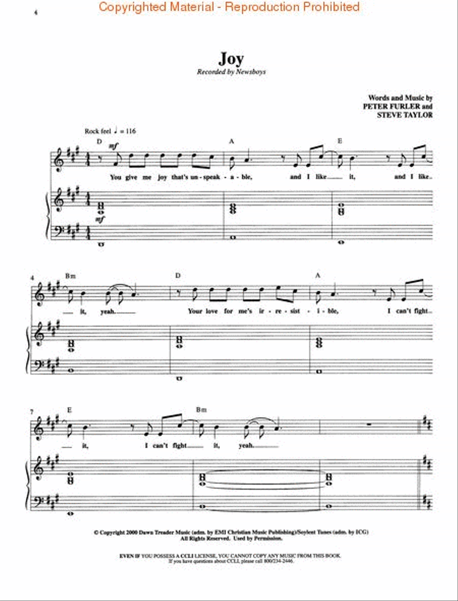 WOW 2002 Songbook - Medium Voice Choir scores gallery preview page 2