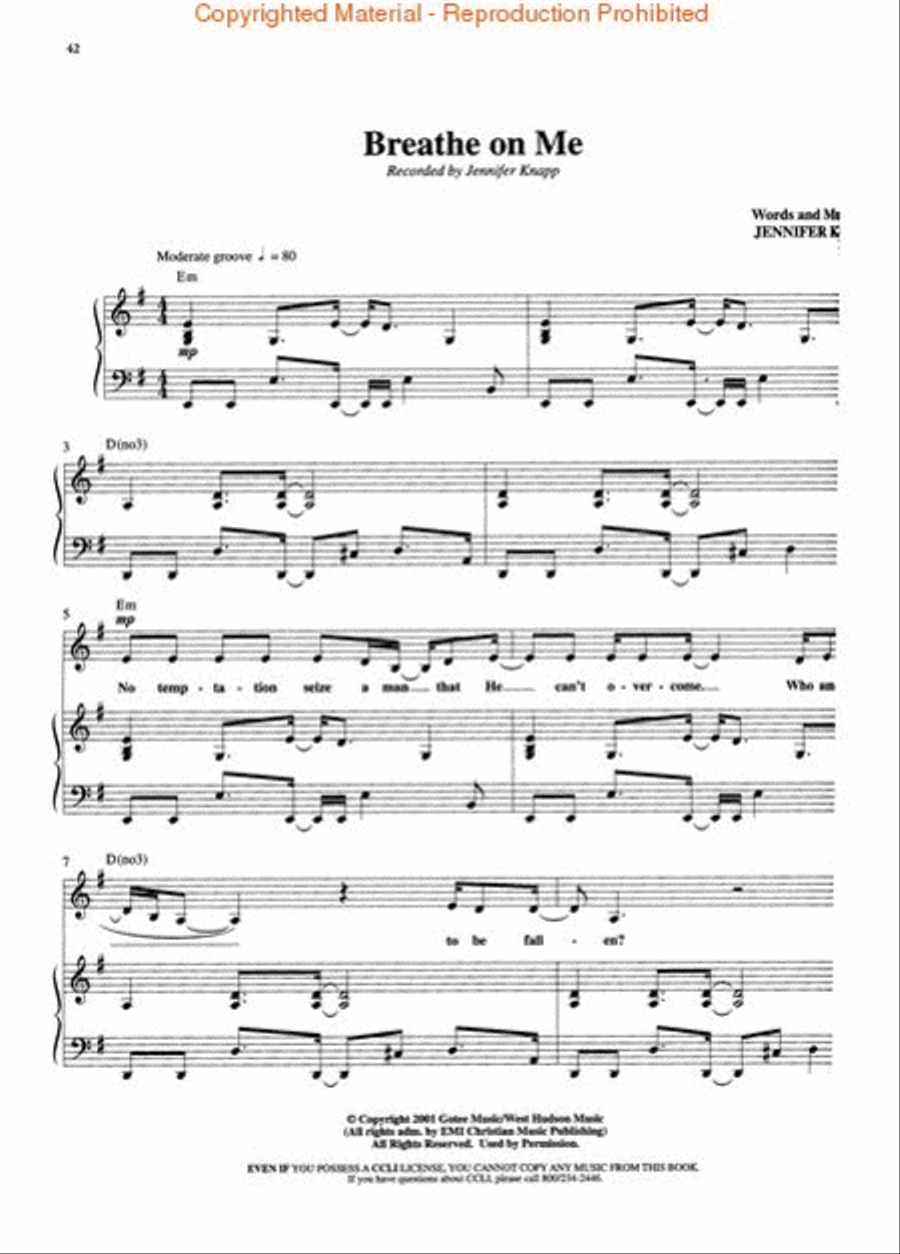 WOW 2002 Songbook - Medium Voice Choir scores gallery preview page 4