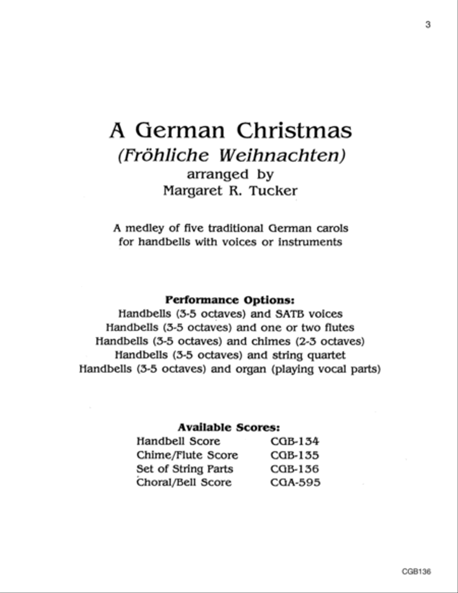 A German Christmas - String Parts String Trio scores gallery preview page 2