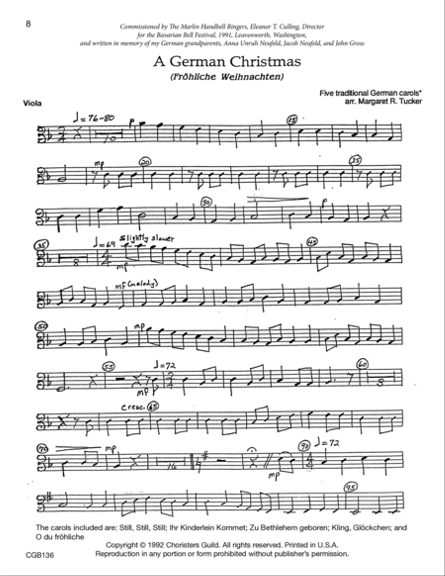 A German Christmas - String Parts String Trio scores gallery preview page 5