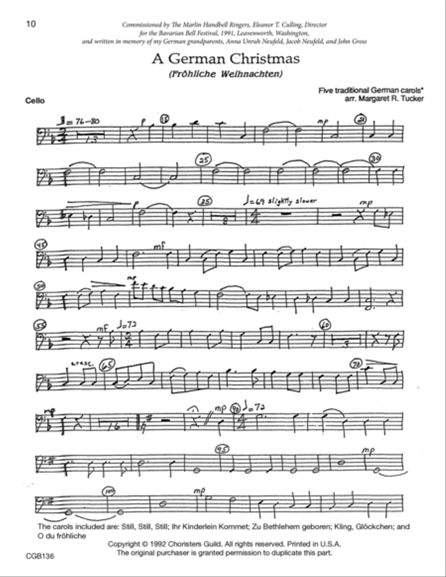 A German Christmas - String Parts String Trio scores gallery preview page 6