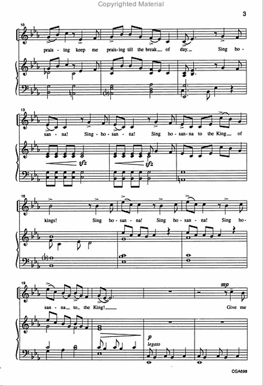 Give Me Joy in My Heart Unison Choir scores gallery preview page 3