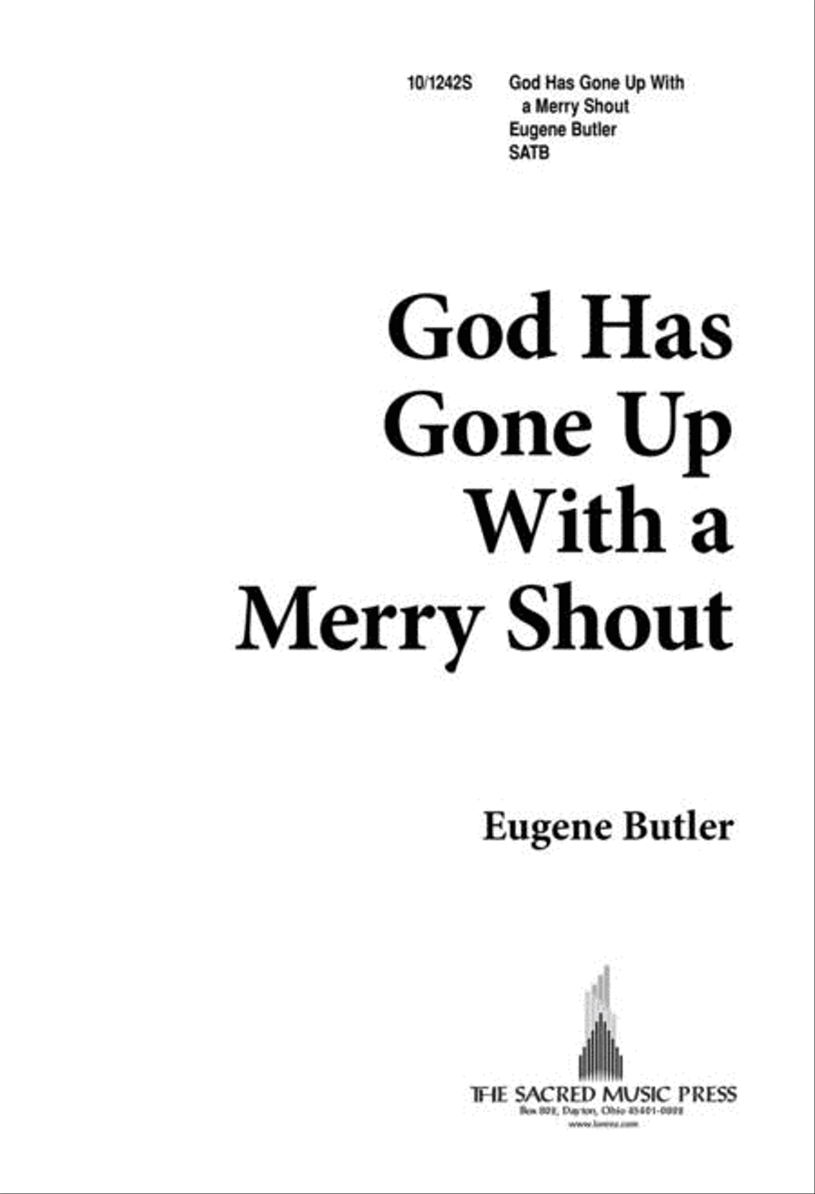 God Has Gone Up With a Merry Shout 4-Part scores gallery preview page 1