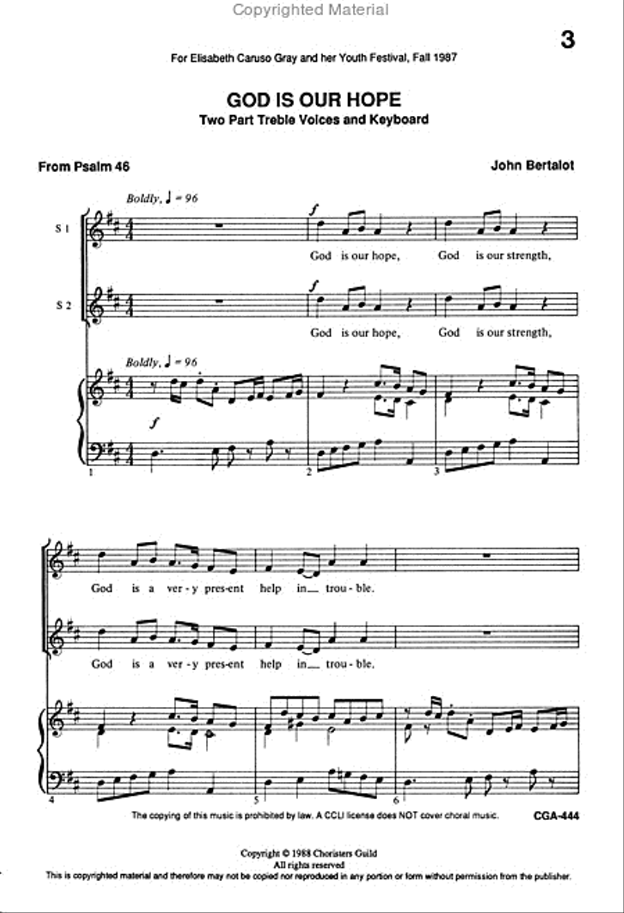 God Is Our Hope 2-Part scores gallery preview page 2
