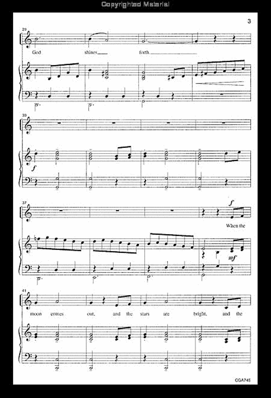 God Shines Forth God Shines Forth Unison Choir scores gallery preview page 4