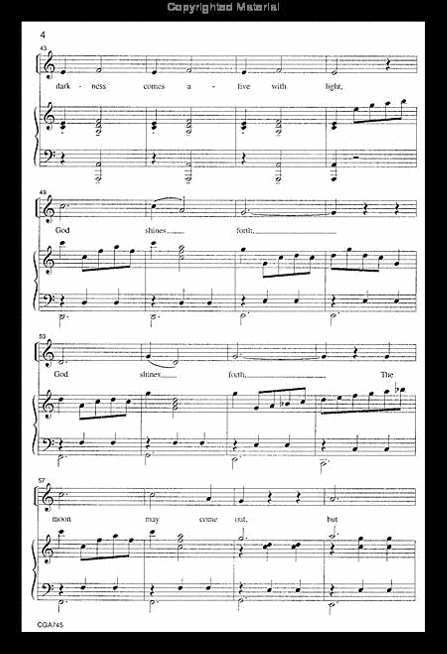 God Shines Forth God Shines Forth Unison Choir scores gallery preview page 5