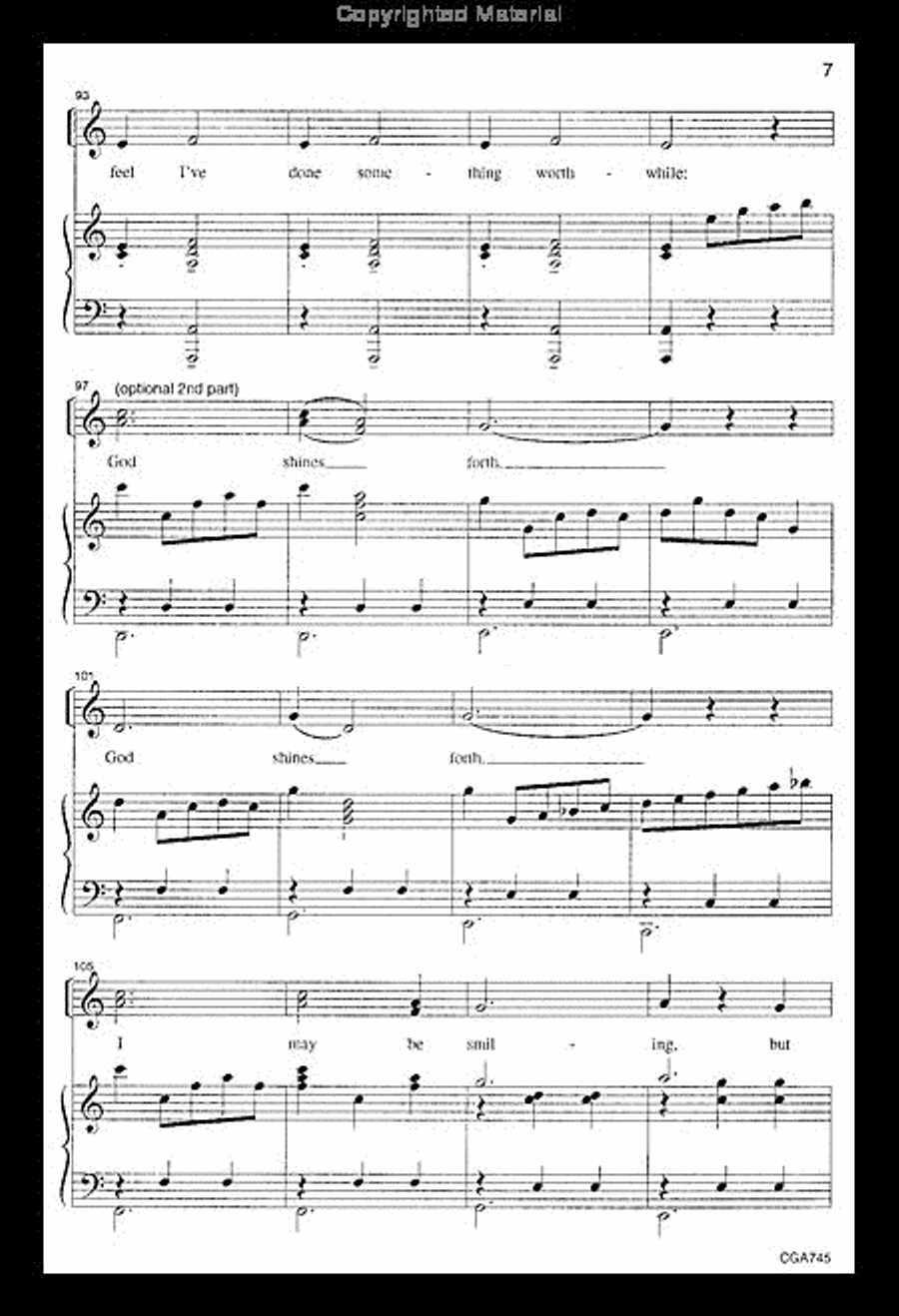 God Shines Forth God Shines Forth Unison Choir scores gallery preview page 8