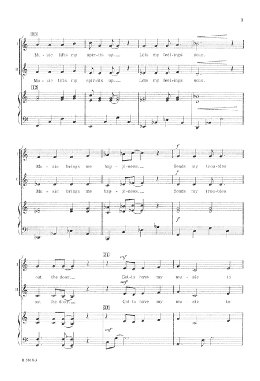Gotta Have My Music Gotta Have My Music 3-Part scores gallery preview page 4