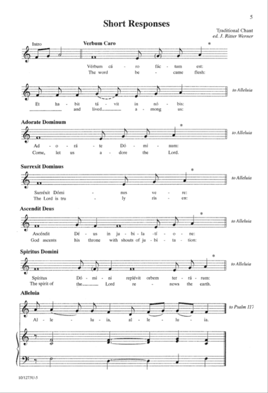 Gregorian Chant Gregorian Chant Unison Choir scores gallery preview page 6