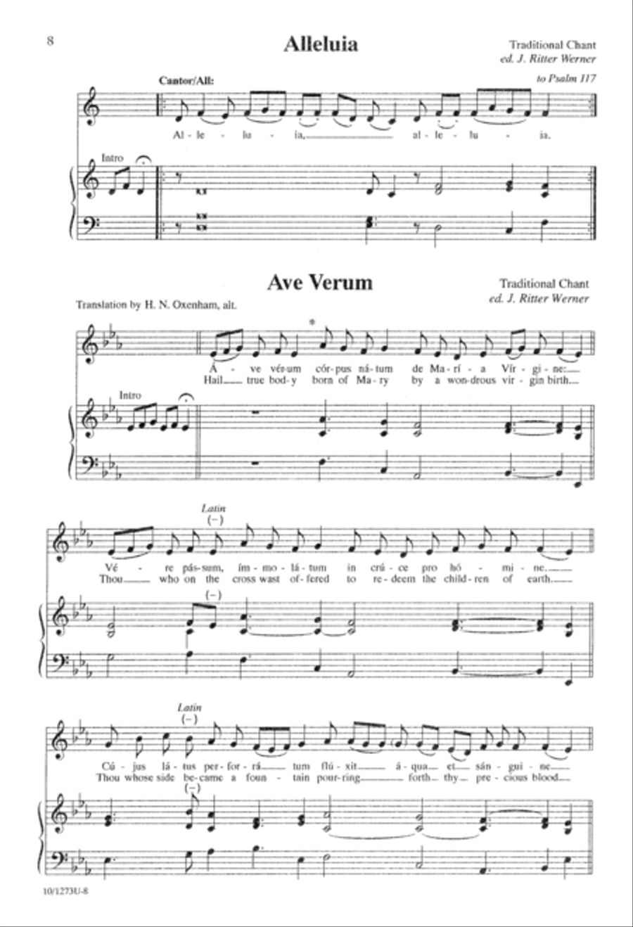 Gregorian Chant Gregorian Chant Unison Choir scores gallery preview page 9