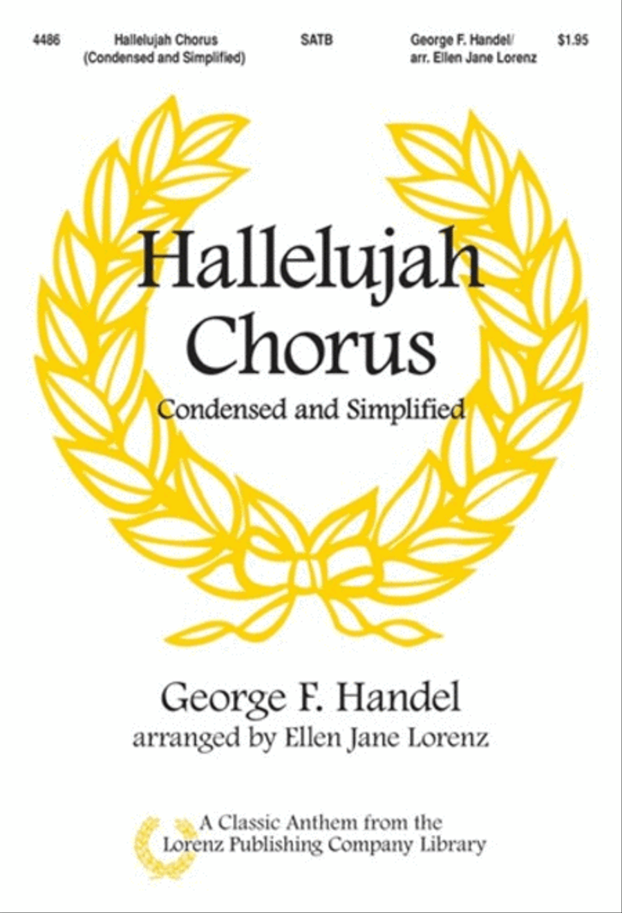 The Hallelujah Chorus, Condensed and Simplified 4-Part scores gallery preview page 1