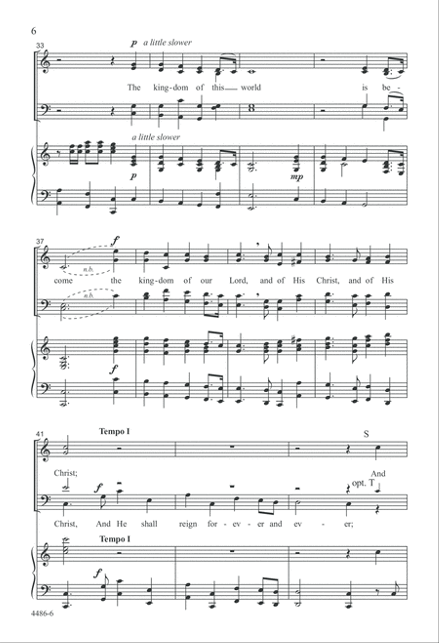 The Hallelujah Chorus, Condensed and Simplified 4-Part scores gallery preview page 7