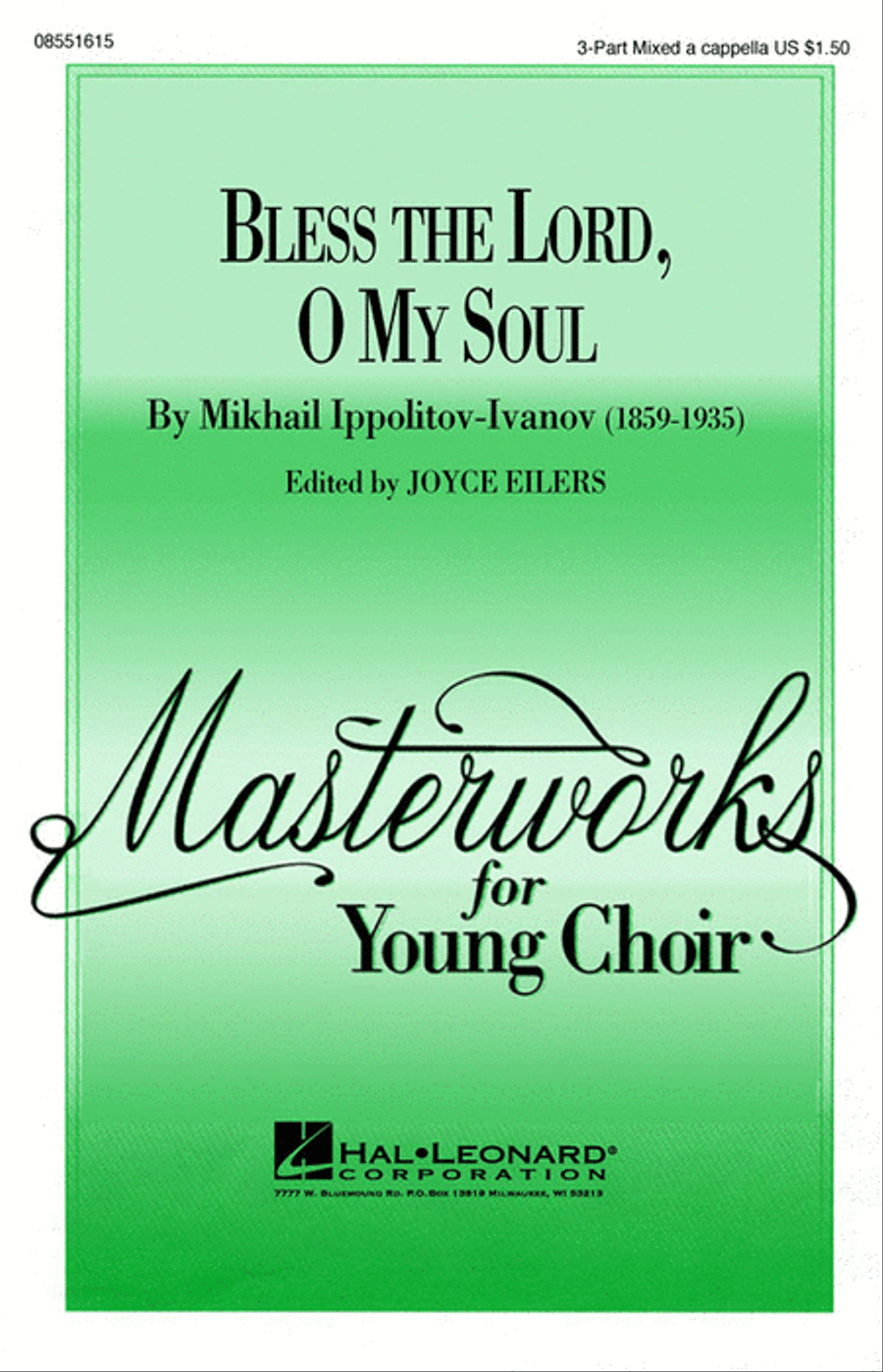 Bless the Lord, O My Soul (Op. 37, No. 2) 3-Part scores gallery preview page 1