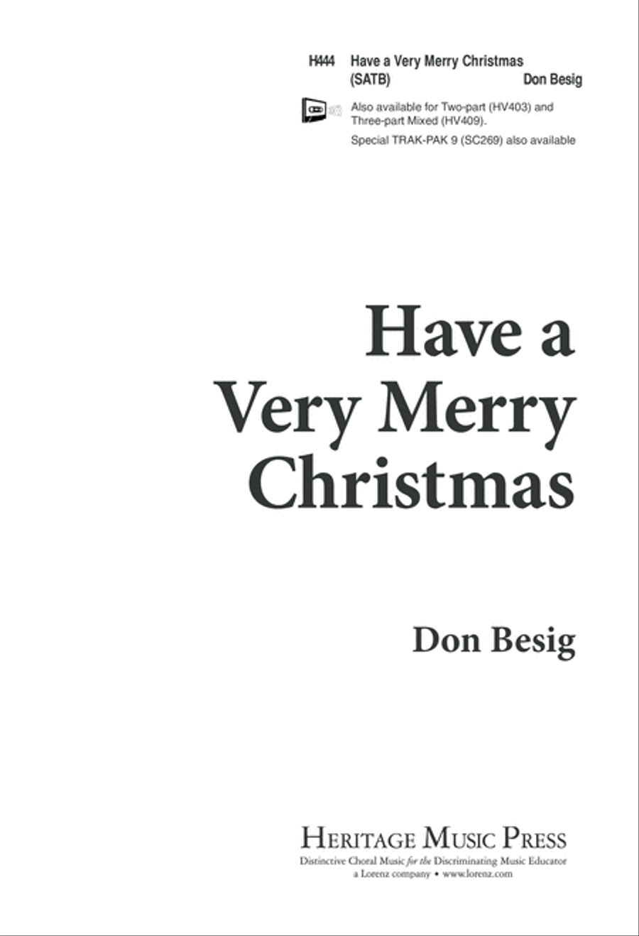 Have a Very Merry Christmas 4-Part scores gallery preview page 2