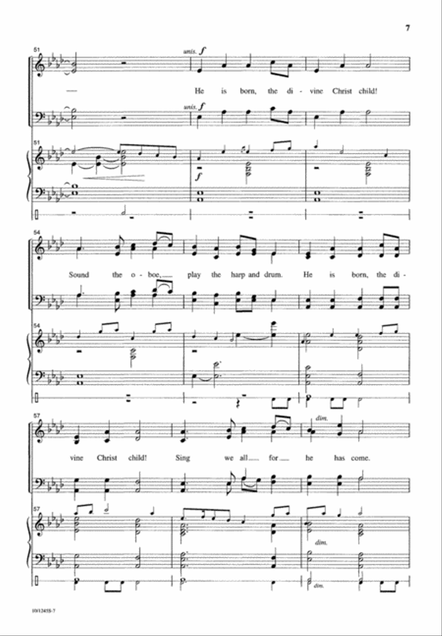 He Is Born He Is Born 4-Part scores gallery preview page 8