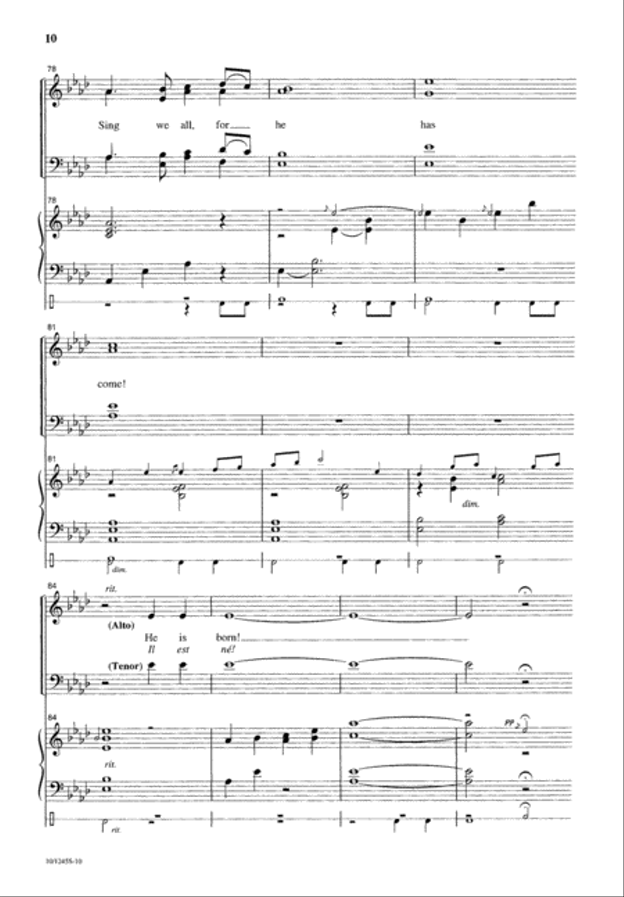 He Is Born He Is Born 4-Part scores gallery preview page 11