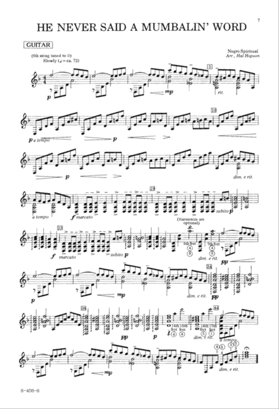 He Never Said a Mumbalin' Word 2-Part scores gallery preview page 8