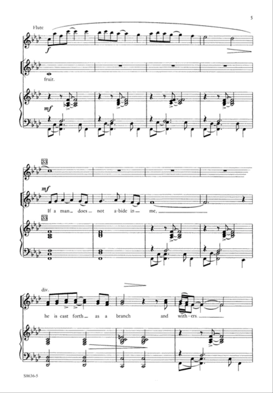 I am the Vine I am the Vine Unison Choir scores gallery preview page 6