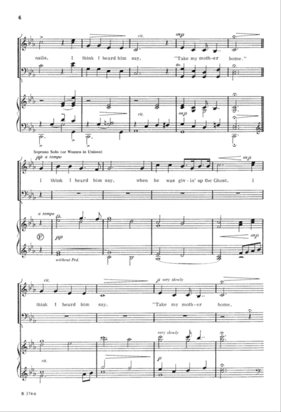 I Think I Heard Him Say I Think I Heard Him Say 4-Part scores gallery preview page 7