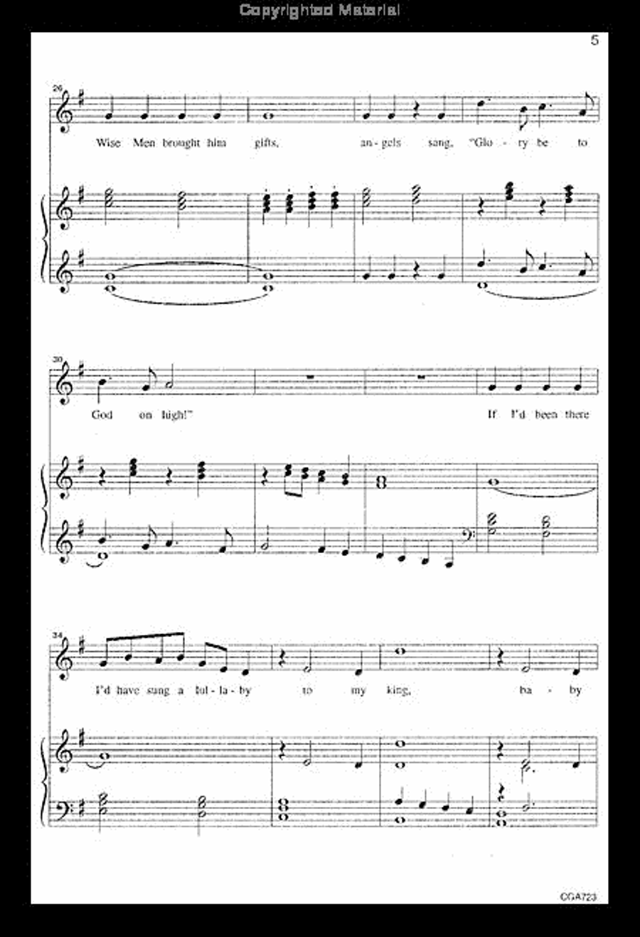 If I'd Been There Unison Choir scores gallery preview page 4