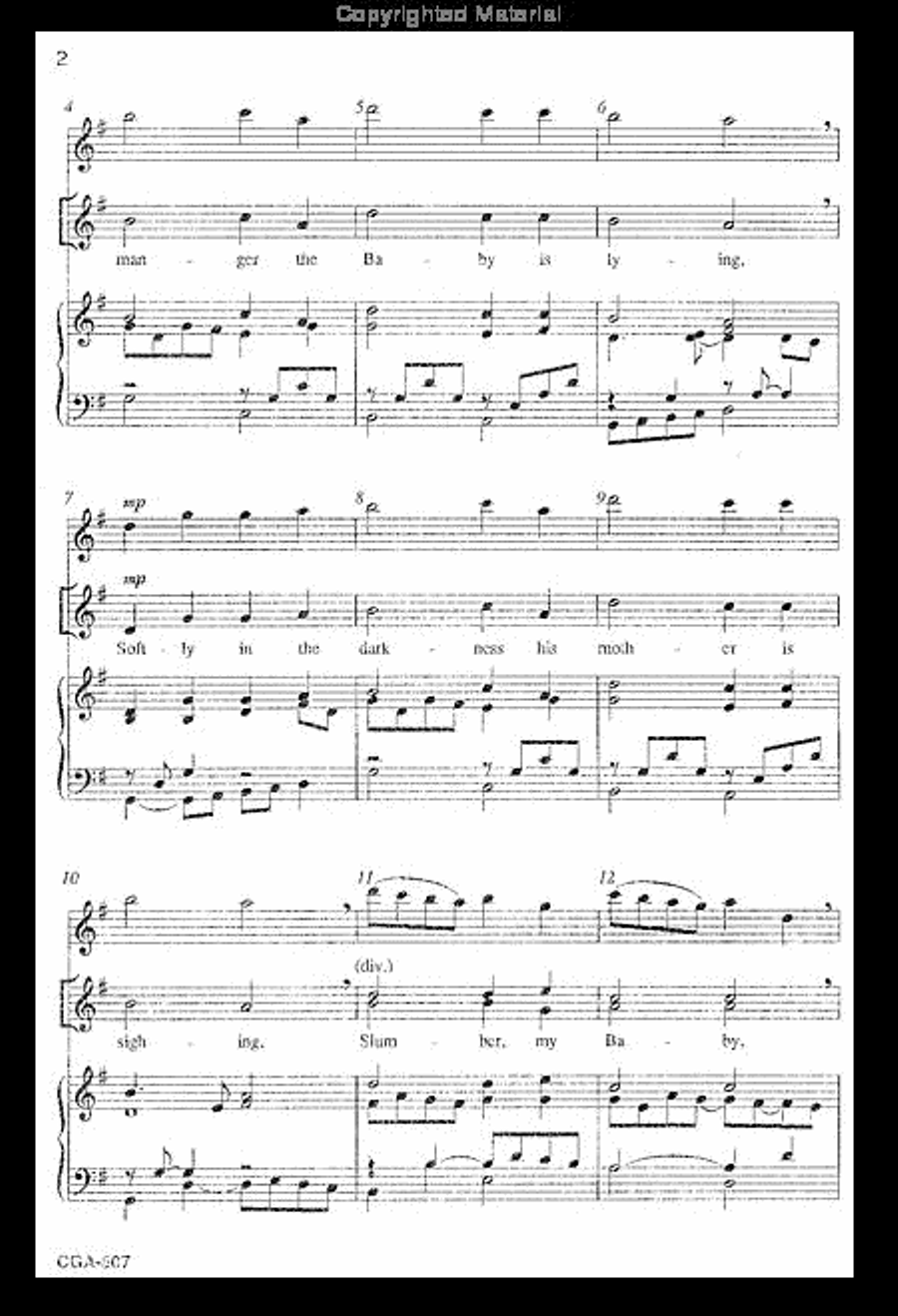In a Tiny Manger In a Tiny Manger 2-Part scores gallery preview page 3