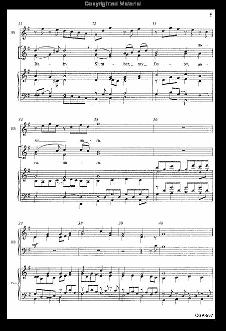 In a Tiny Manger In a Tiny Manger 2-Part scores gallery preview page 6