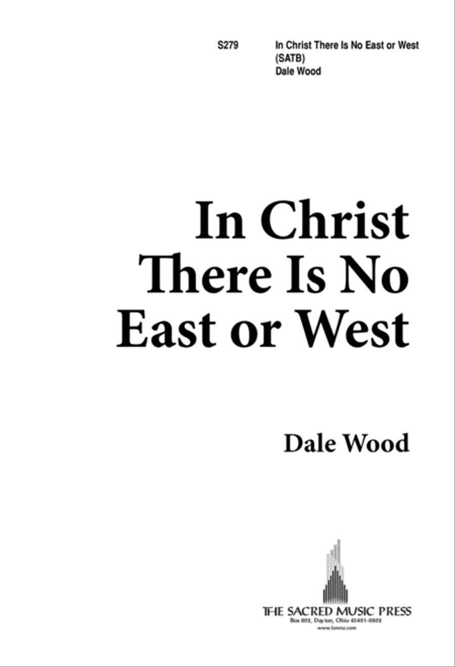 In Christ, There is no East or West 4-Part scores gallery preview page 2