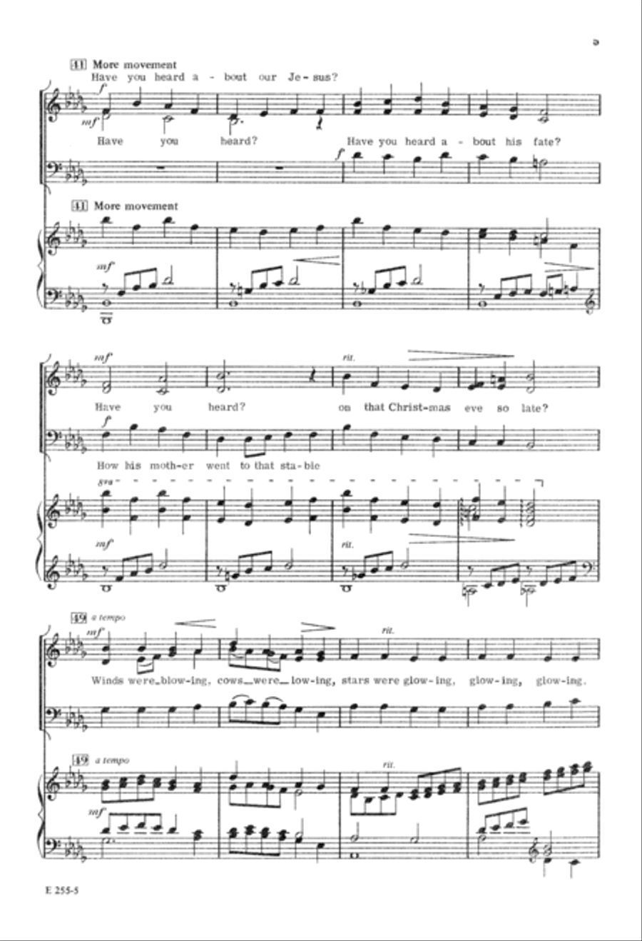 Jesus, Jesus, Rest Your Head 3-Part scores gallery preview page 6