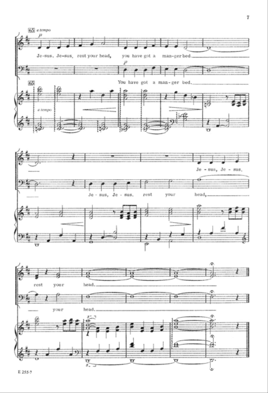 Jesus, Jesus, Rest Your Head 3-Part scores gallery preview page 8
