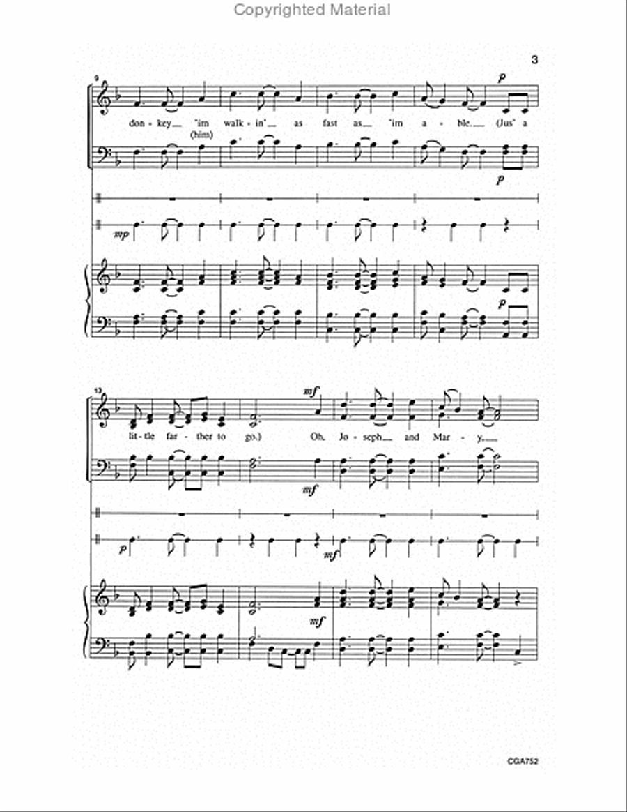 Just a Little Farther to Go 4-Part scores gallery preview page 3