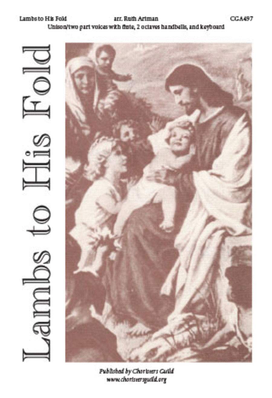 Lambs to His Fold Unison Choir scores gallery preview page 1