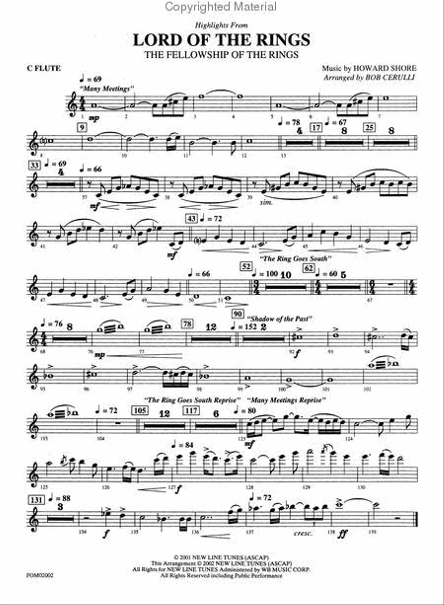 The Lord of the Rings: The Fellowship of the Ring Full Orchestra scores gallery preview page 32