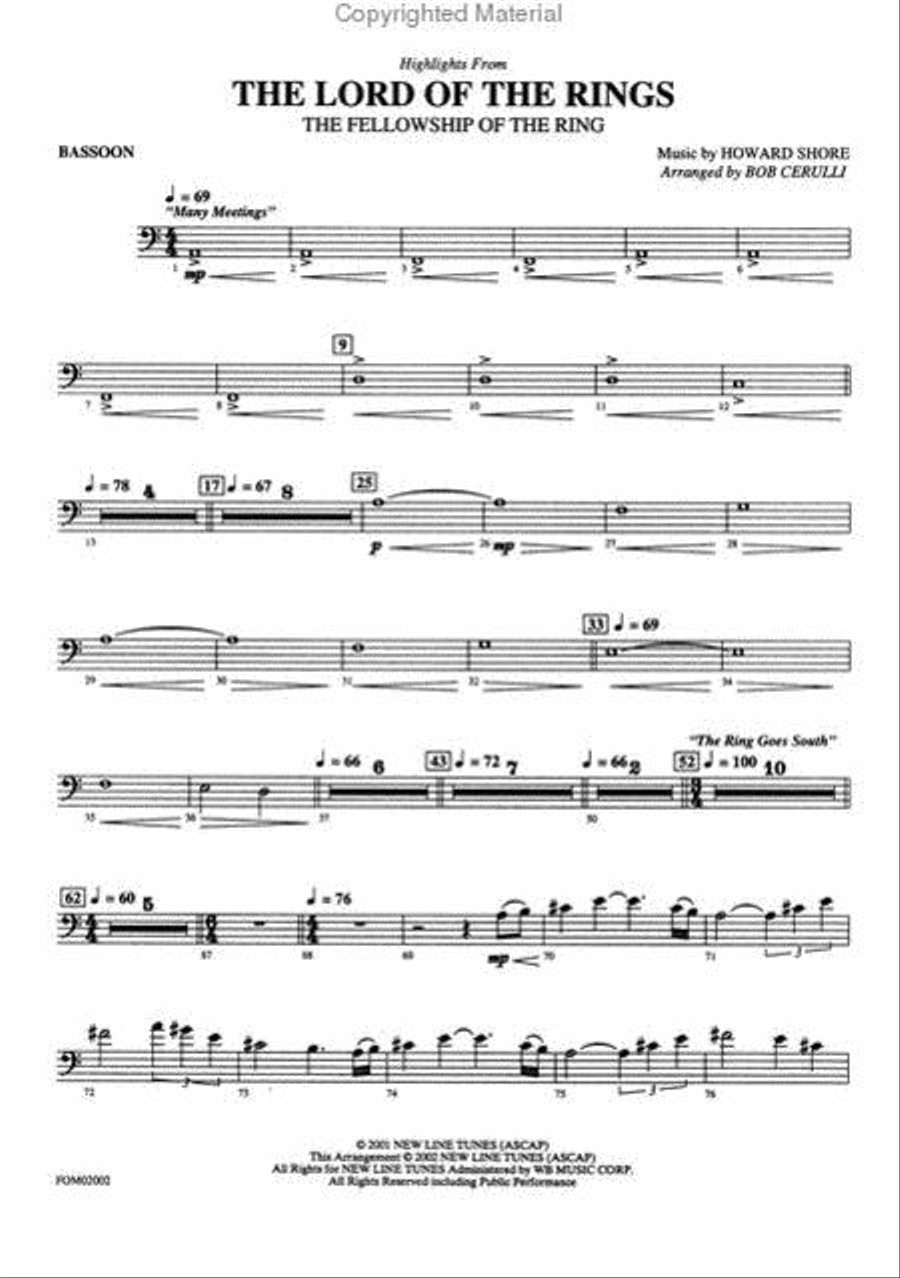 The Lord of the Rings: The Fellowship of the Ring Full Orchestra scores gallery preview page 33