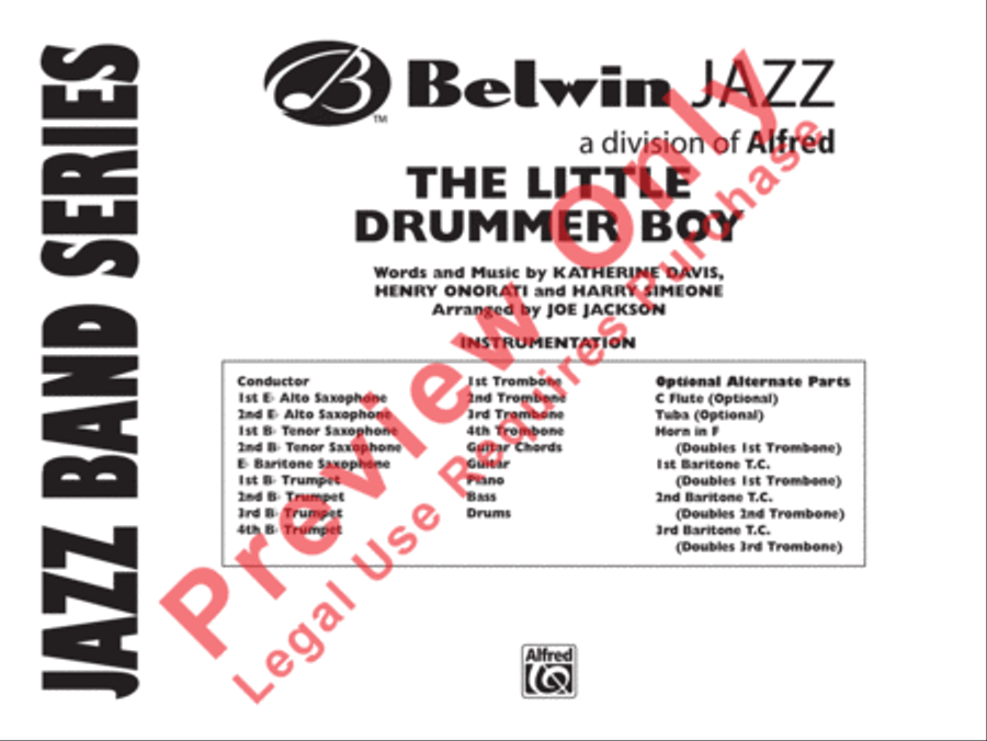 The Little Drummer Boy The Little Drummer Boy Jazz Ensemble scores gallery preview page 2