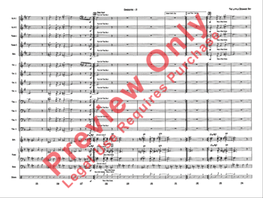 The Little Drummer Boy The Little Drummer Boy Jazz Ensemble scores gallery preview page 22