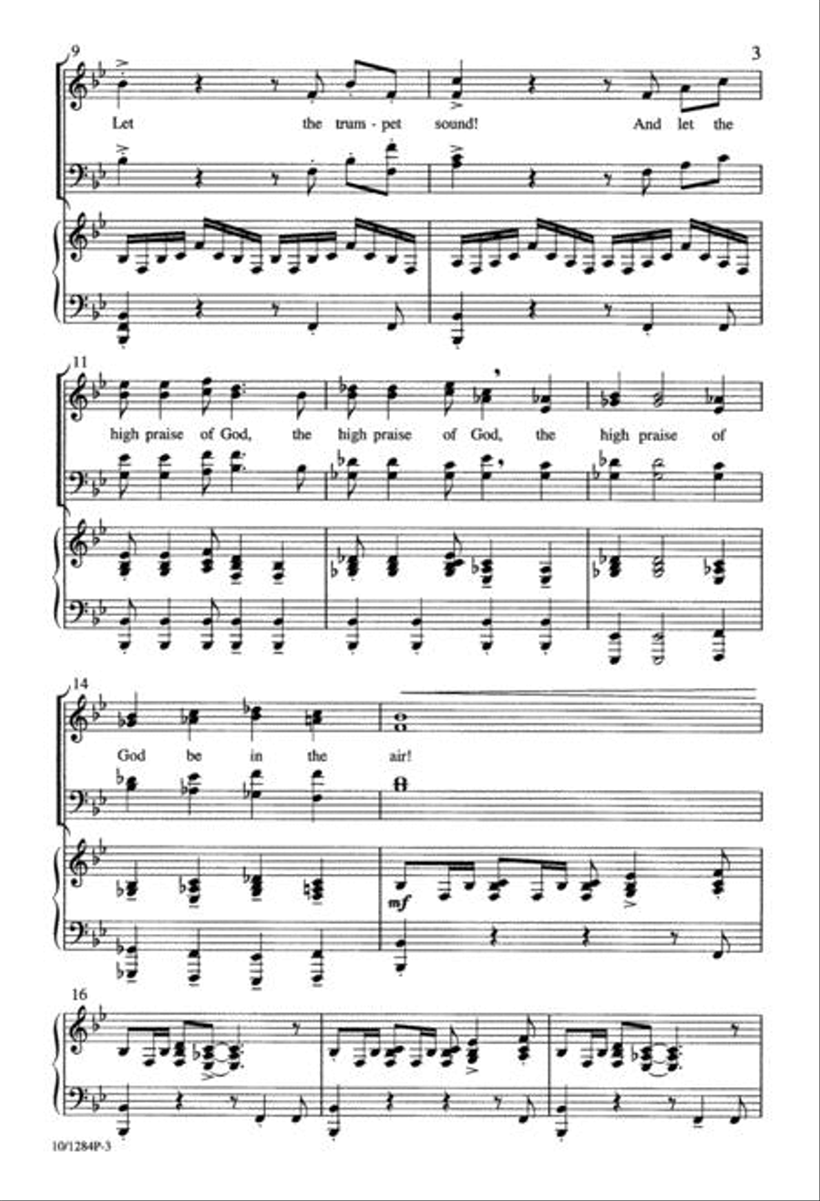 Let the Trumpet Sound 4-Part scores gallery preview page 3