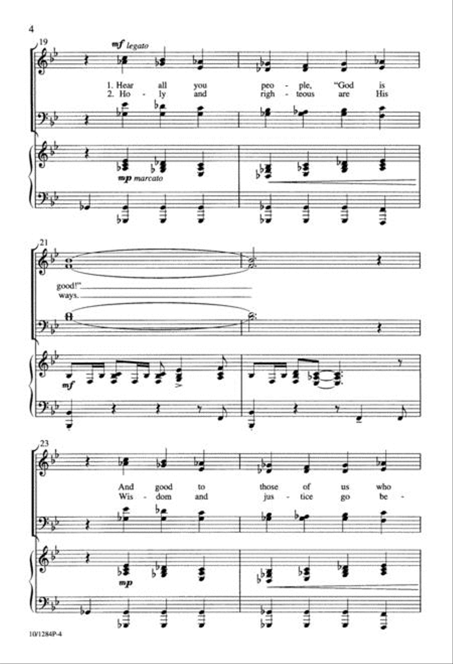 Let the Trumpet Sound 4-Part scores gallery preview page 4