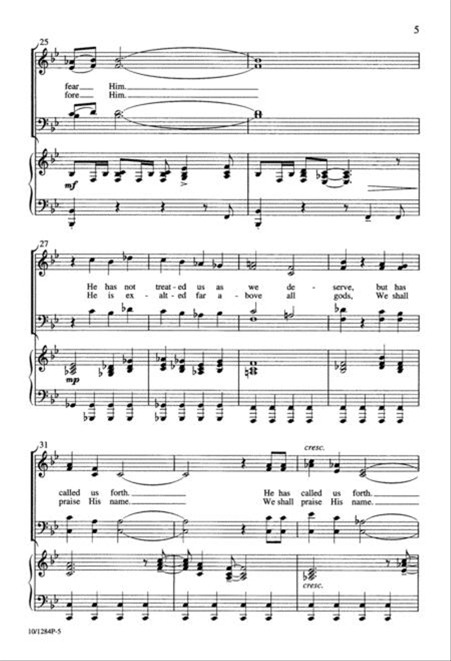 Let the Trumpet Sound 4-Part scores gallery preview page 5