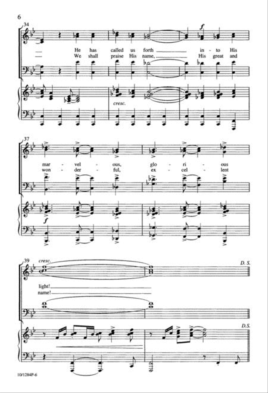 Let the Trumpet Sound 4-Part scores gallery preview page 6