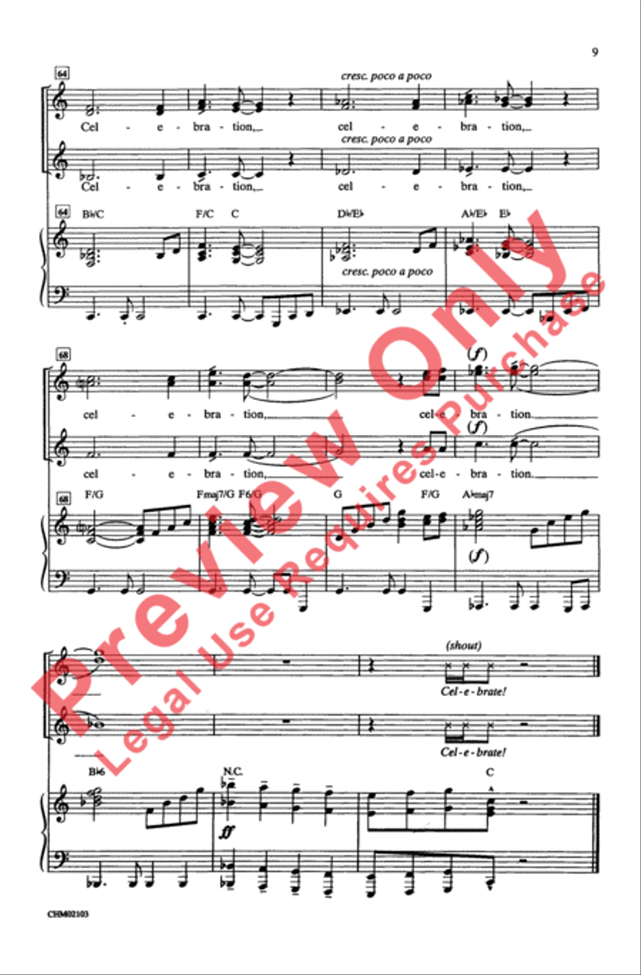 Celebration Celebration Women's Choir scores gallery preview page 9