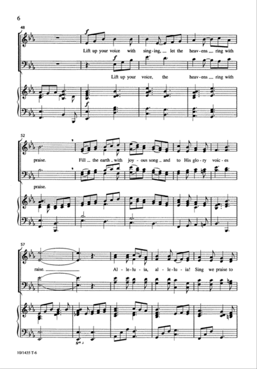 Lift up Your Voice with Singing 4-Part scores gallery preview page 7