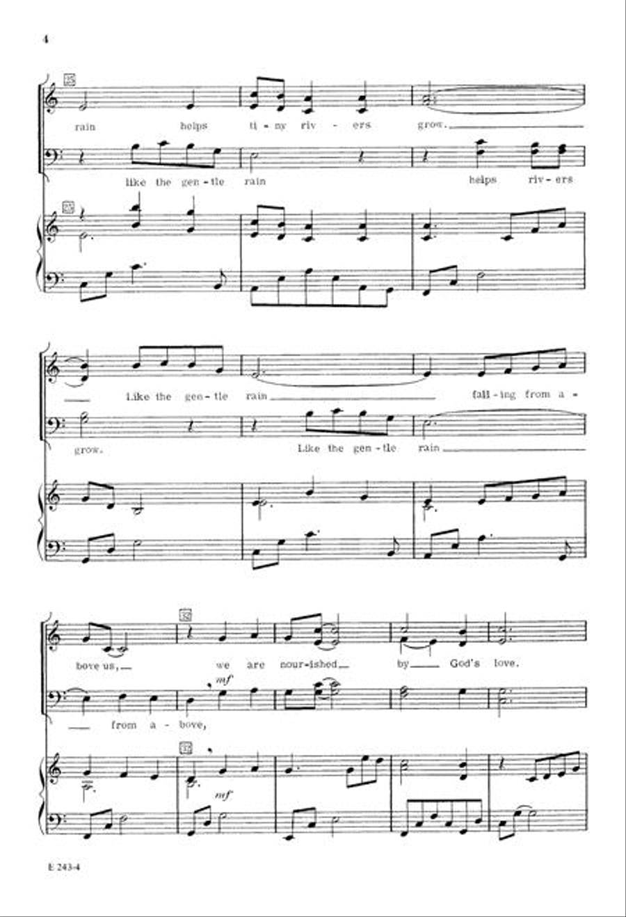 Like the Gentle Rain 4-Part scores gallery preview page 4