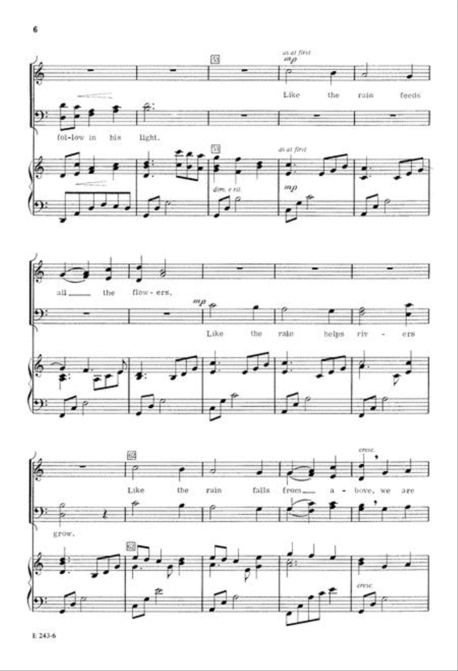 Like the Gentle Rain 4-Part scores gallery preview page 5