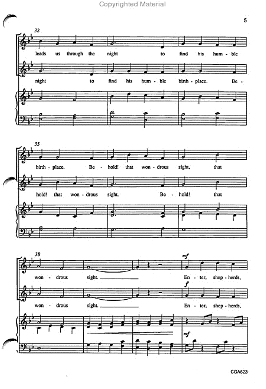 Listen, Shepherds, Listen 2-Part scores gallery preview page 5