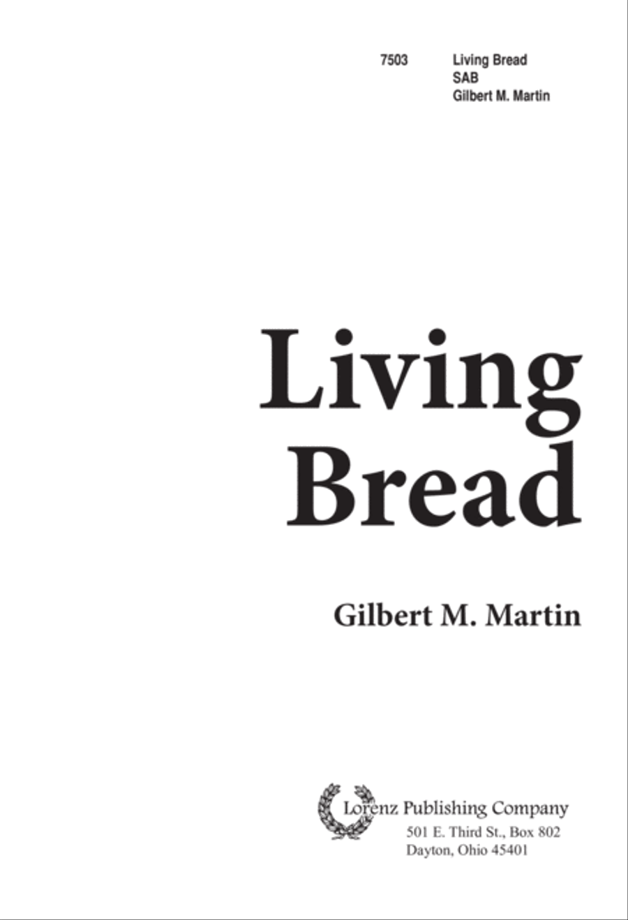 Living Bread 3-Part scores gallery preview page 2
