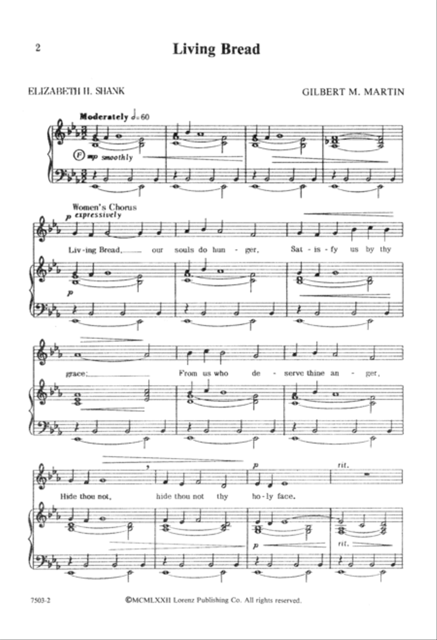 Living Bread 3-Part scores gallery preview page 3