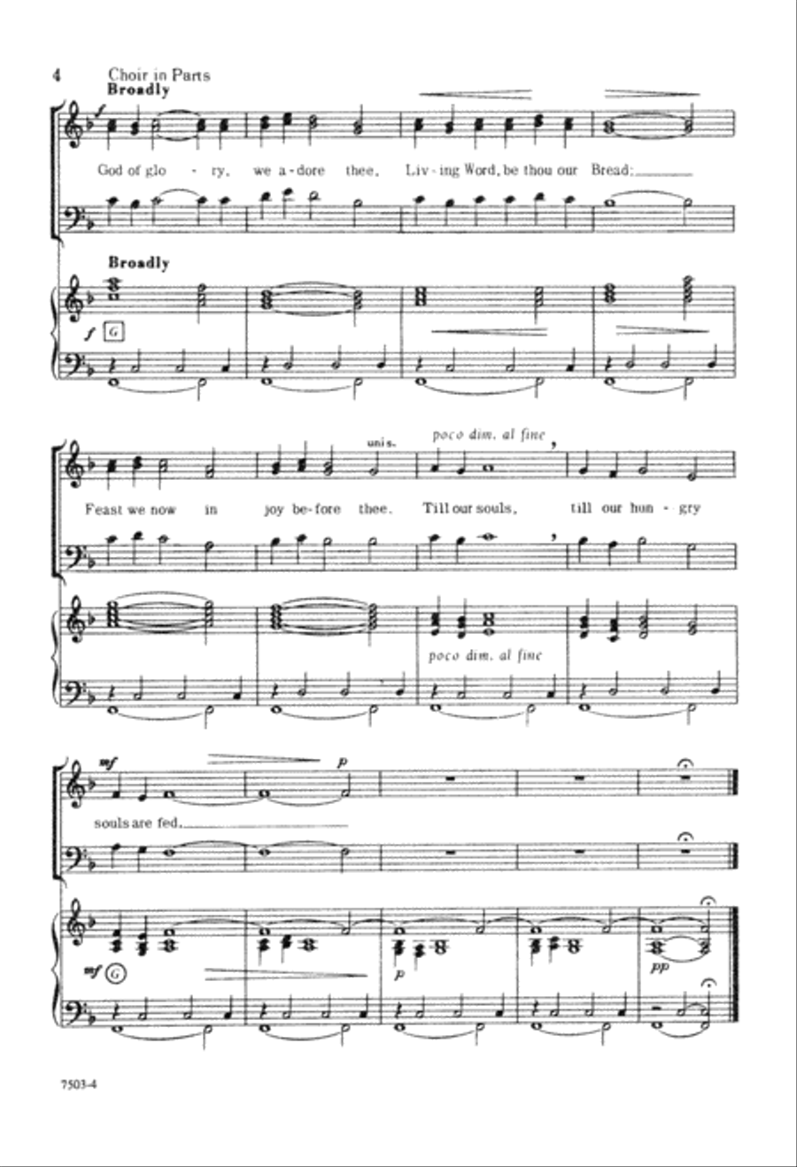 Living Bread 3-Part scores gallery preview page 5