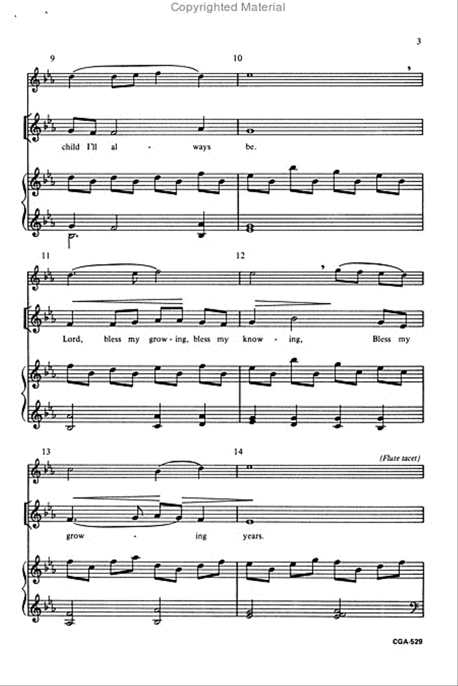 Lord, Bless My Growing 2-Part scores gallery preview page 3