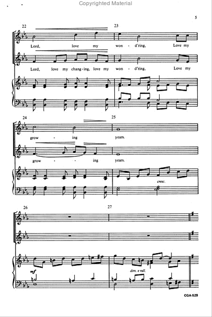 Lord, Bless My Growing 2-Part scores gallery preview page 5