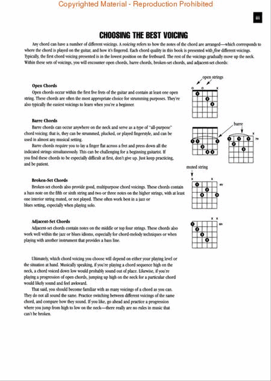 Picture Chord Encyclopedia for Left-Handed Guitarists Guitar scores gallery preview page 2
